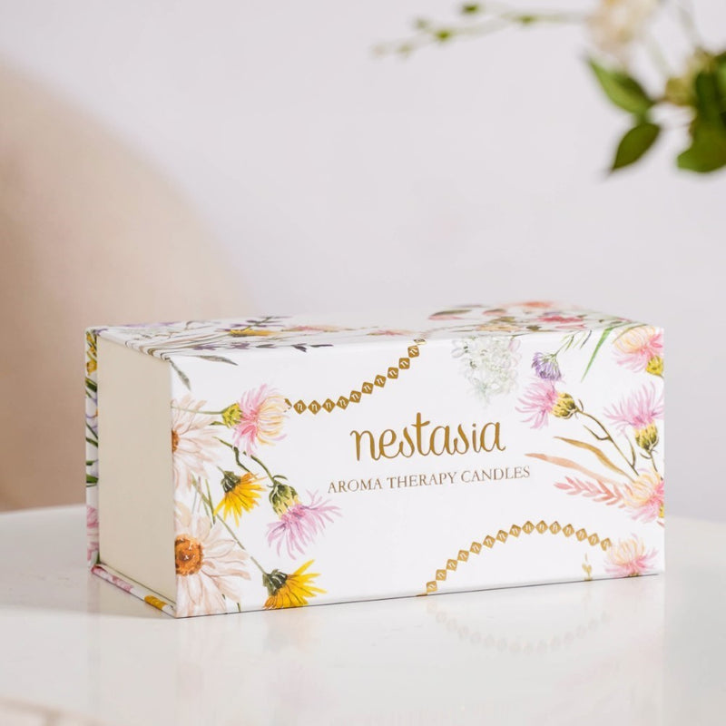 Jasmine & Lily Soy Wax Scented Candles Set Of 2
