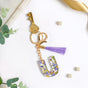 Blooming Purple Fantasy U Resin Keyring