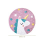 Unicorn Round Floor Mat 100cm