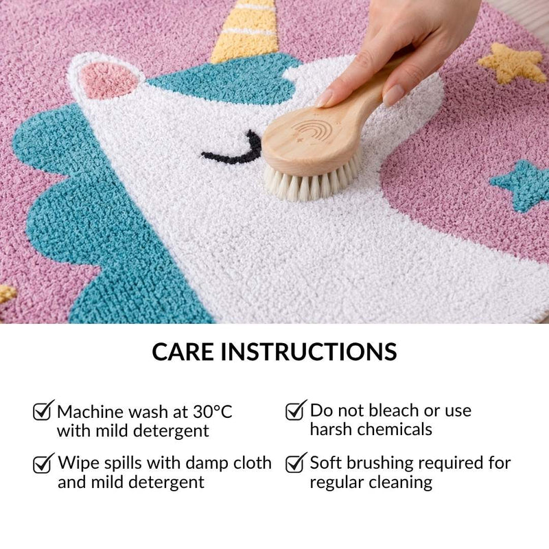 Unicorn Round Floor Mat 100cm