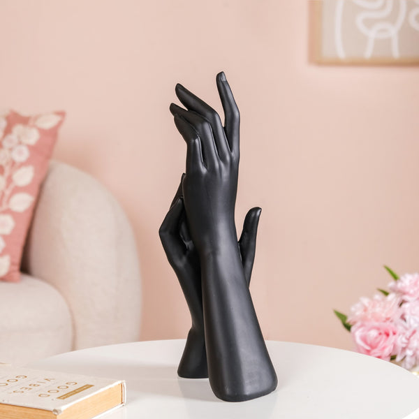 Artistic Hands Showpiece Black