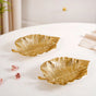 Colocasia Leaf Trinket Tray Gold Set Of 2