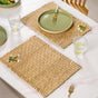 Handwoven Rectangular Kauna Table Mat Set Of 2