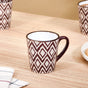 Kaleido Ceramic Tea Cup Set Of 6 Taupe 250ml