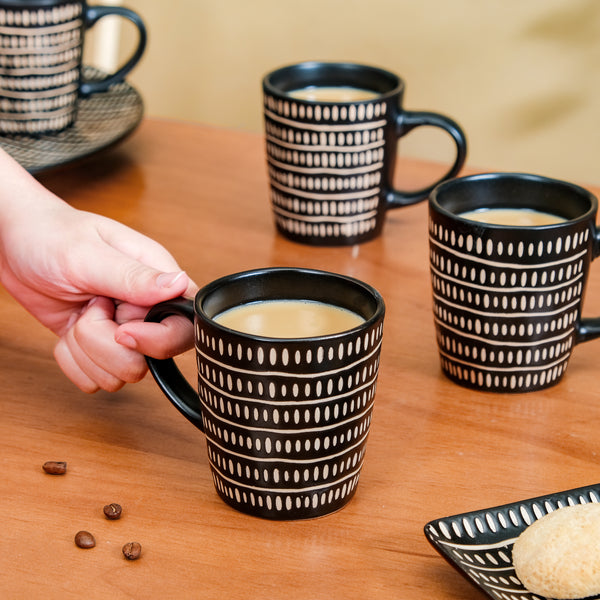 Kuro Ceramic Coffee Mug Set Of 6 275ml