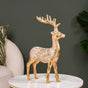 Majestic Gold Deer Showpiece For Home Decor