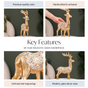 Majestic Gold Deer Showpiece For Home Decor