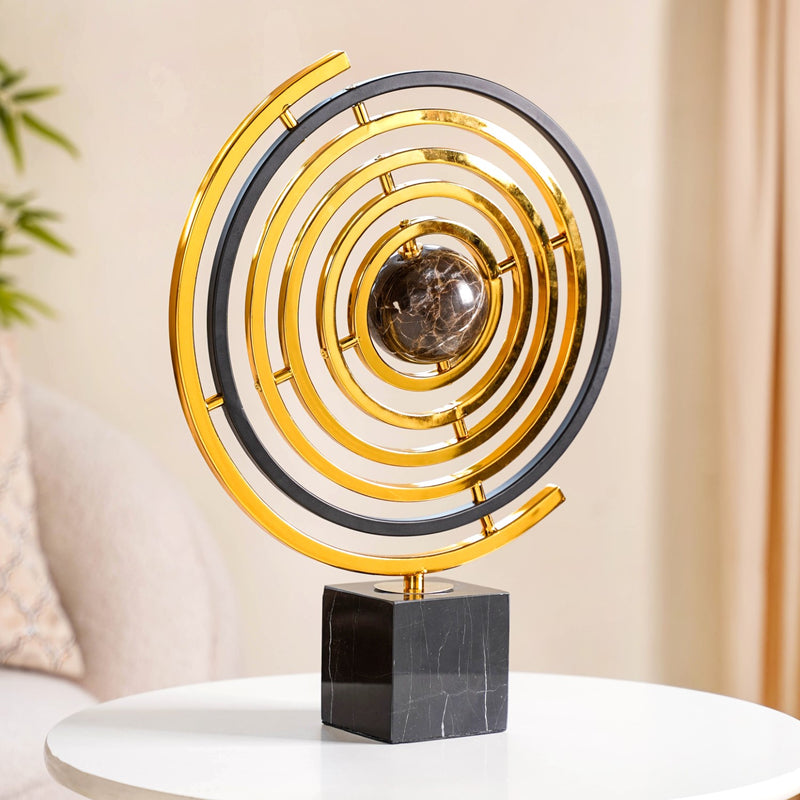 Metal Armillary Sphere Decor Showpiece