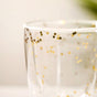 Set Of 2 Gold Star Glass Tumblers 225ml