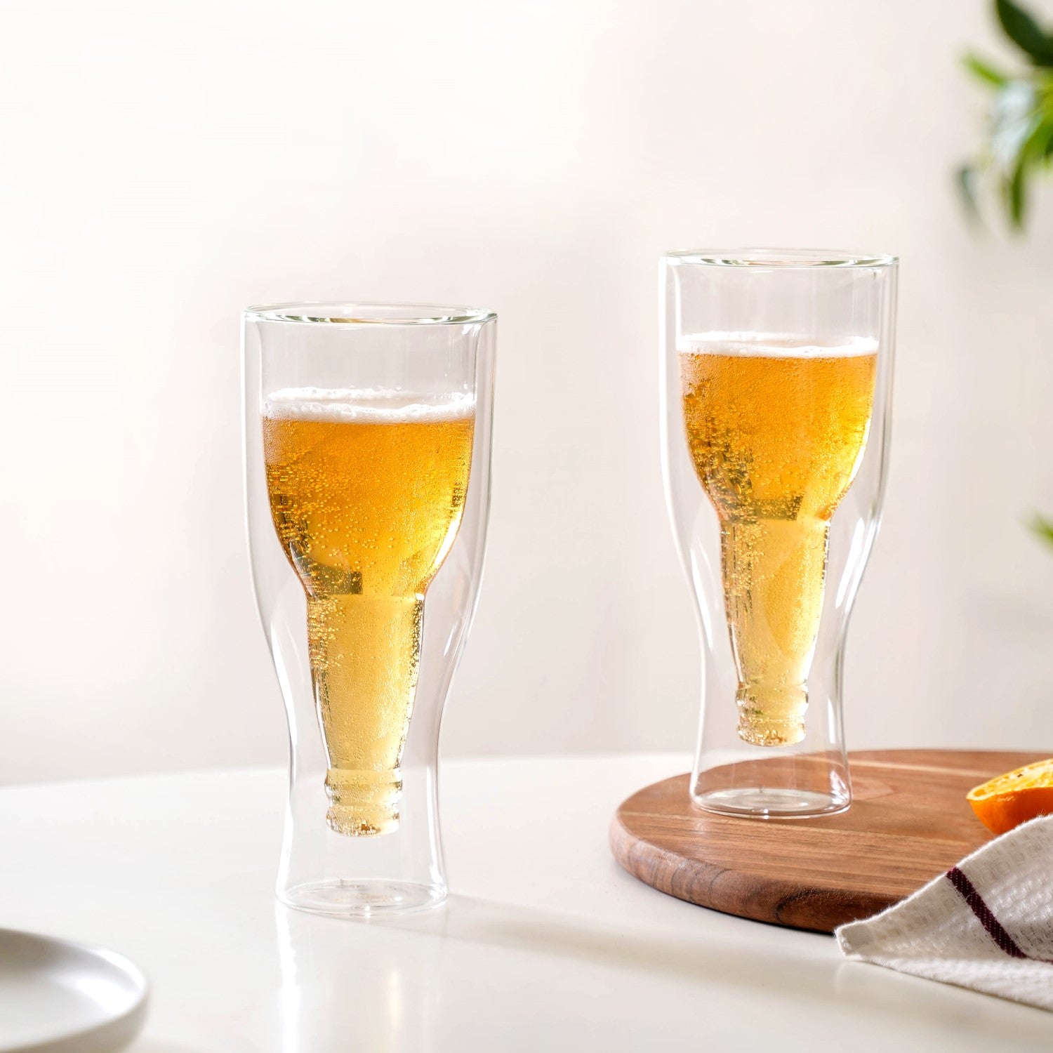 Hopside Down Beer Glass Set Of 2 375ml Online - Premium Beer Glass ...