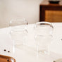 Transparent Bubble Glass Tumbler Set Of 2 550ml