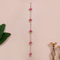 Vibrant Pink Floral Wall Hangings Set Of 15