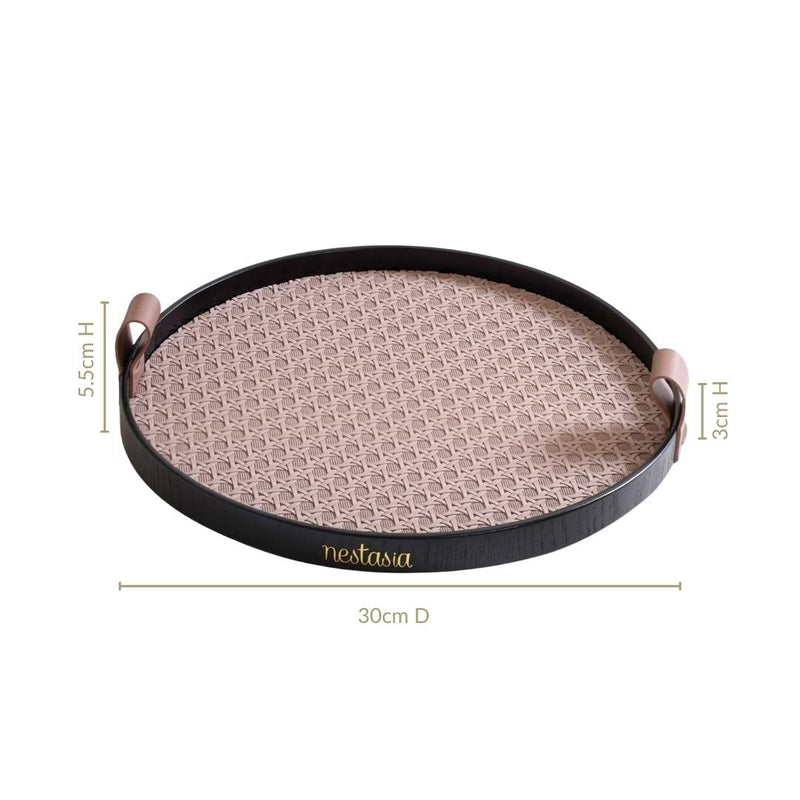 Urban Weave Multipurpose Round Tray Taupe