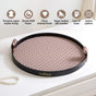 Urban Weave Multipurpose Round Tray Taupe