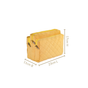 Velvet Travel Makeup Pouch Yellow