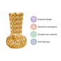 Luxe Textured Golden Flower Vase