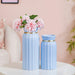 Luxurious Ceramic Vase Set Of 2 Pastel Blue