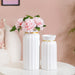 Tall Classic Ceramic Vase Set Of 2 White