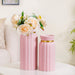 Flowerful Vintage Ceramic Vase Set of 2 Pink