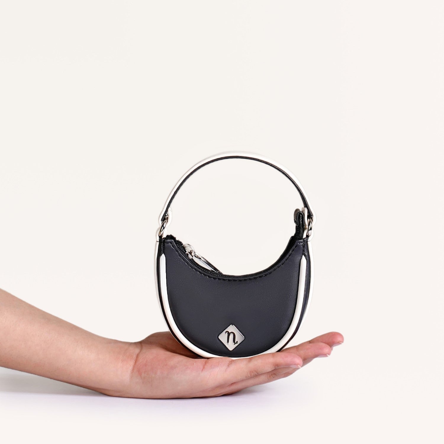 Mini Crescent Bag Black