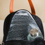 Sling Velvet Thermal Insulated Lunch Bag Black