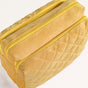 Velvet Travel Makeup Pouch Yellow