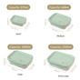 Venti Food Containers Sage Green Set Of 4 370ml 660ml 1000ml 1500ml