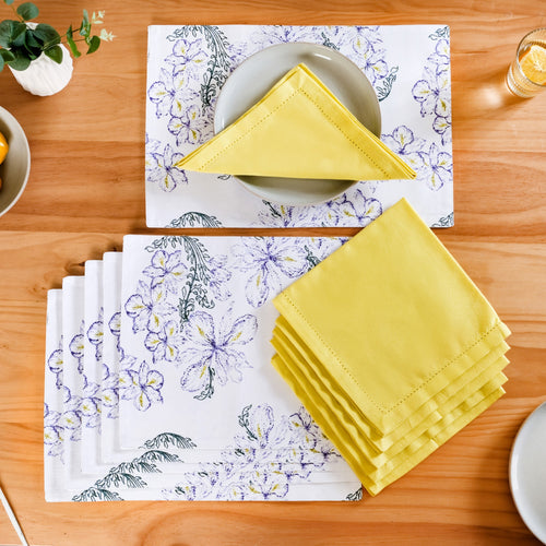 Verde 12 Piece Table Mat And Napkin Set