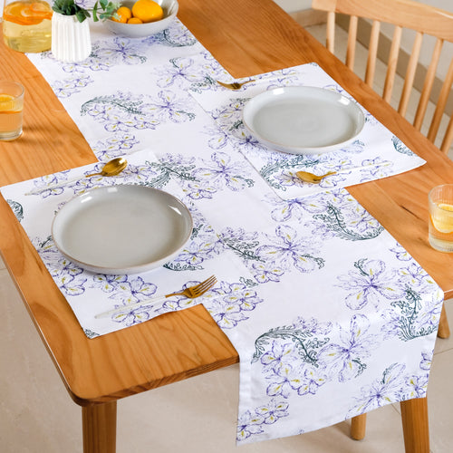 Verde Pure Cotton Table Runner And Placemat Set Of 7