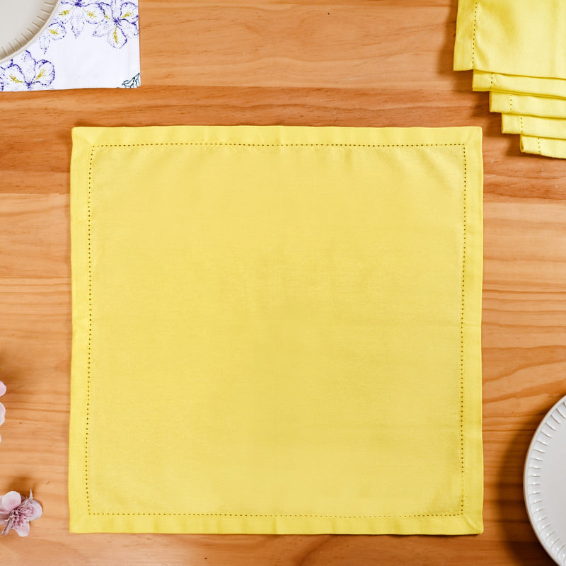 Verde Solid Green Table Napkins Set Of 6