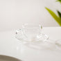 Chic Glass Cup And Saucer Set Of 4 100ml