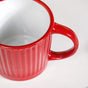 Cresta Ceramic Coffee Mug Set Of 6 Red 300ml