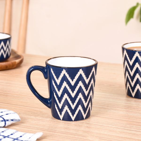 Oscilla Tea Cup Set Of 6 Navy 250ml