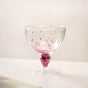 Pink Sparkling Stemmed Wine Glass Set Of 2 250ml