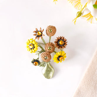 Sunflower Saree Pin