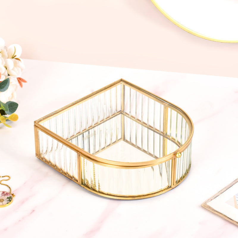 Flip Lid Arched Jewellery Box