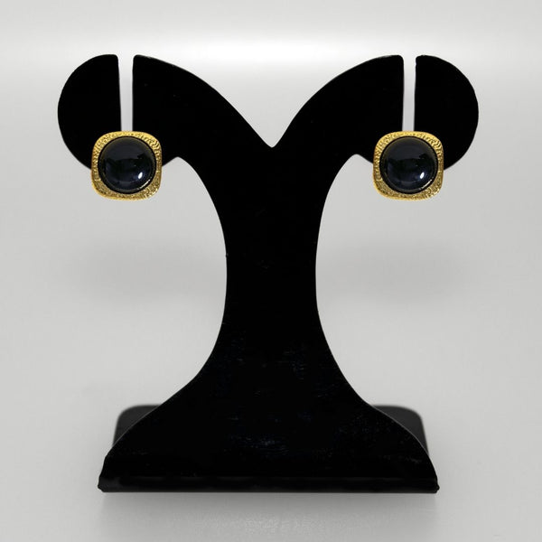 Vintage Nouveau Studs Black