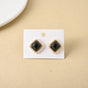 Vintage Onyx Pearl Studs