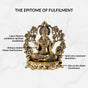Vishnupriya Maha Laxmi Pure Brass Idol With Gift Box 10cm