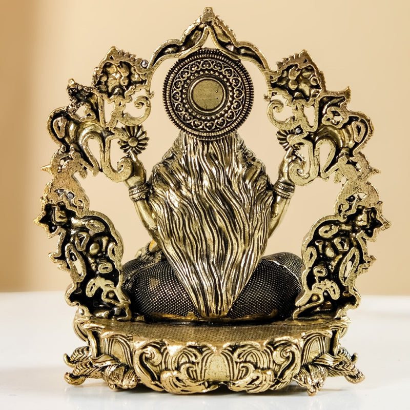 Vishnupriya Maha Laxmi Pure Brass Idol With Gift Box 10cm