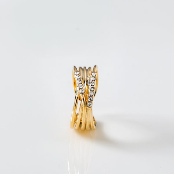 Vogue Radiance Layered Gold Ring