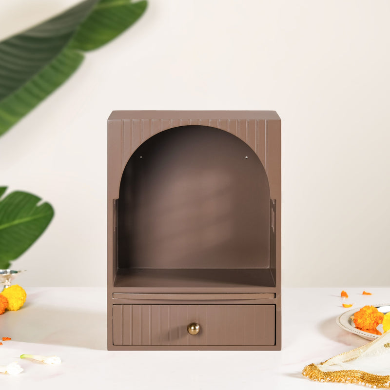 Wall Mountable Pooja Mandir For Home And Office 23x13x31cm