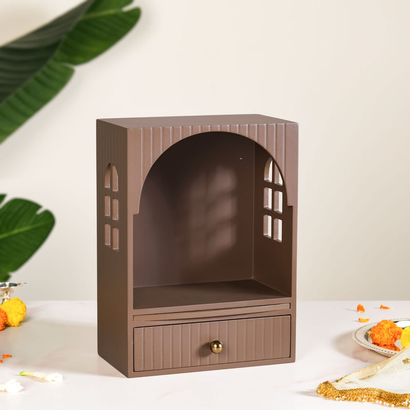 Wall Mountable Pooja Mandir For Home And Office 23x13x31cm