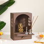 Wall Mountable Pooja Mandir For Home And Office 23x13x31cm