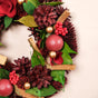 Crimson Pine Cones Ecofriendly Wreath