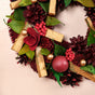 Crimson Pine Cones Ecofriendly Wreath