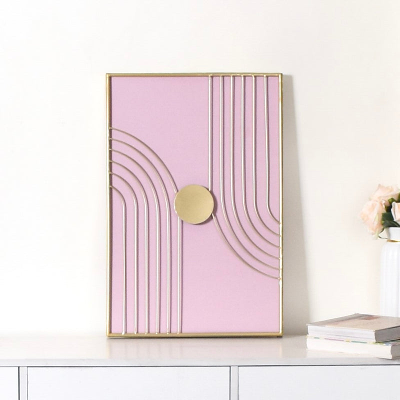 Wabi Sabi Lines Metal Wall Art Decor 23x15 Inch