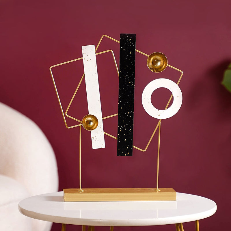 Abstract 3D Metal Table Decor