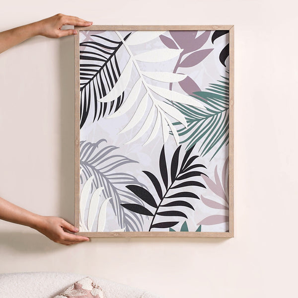 Framed Modern Woven Wall Hangings Framed Fiber Wall Art, Textile