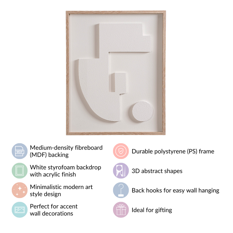 Abstract 3D Wall Art For Home Decor 20x16 Inch